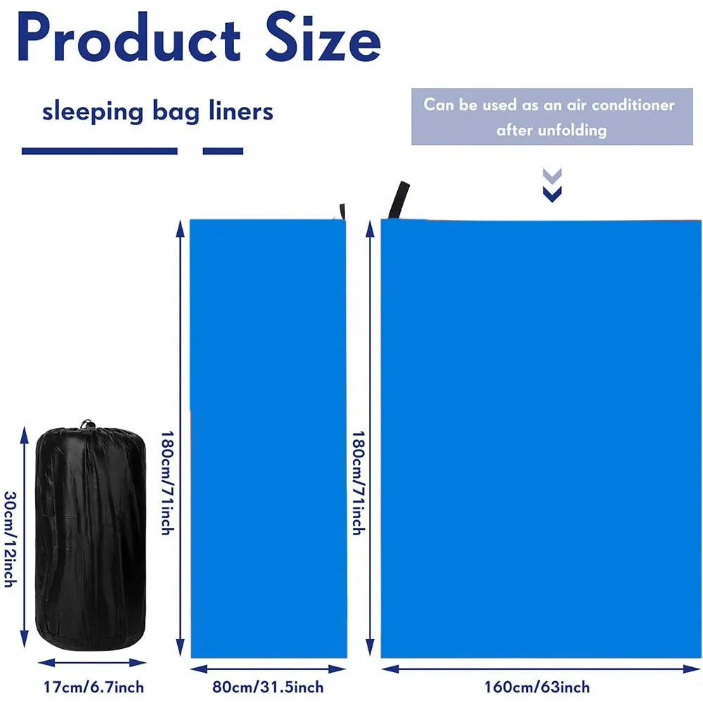 Portable Fleece Sleeping Bag Liner | Ultra-Light & Warm Travel Sheet