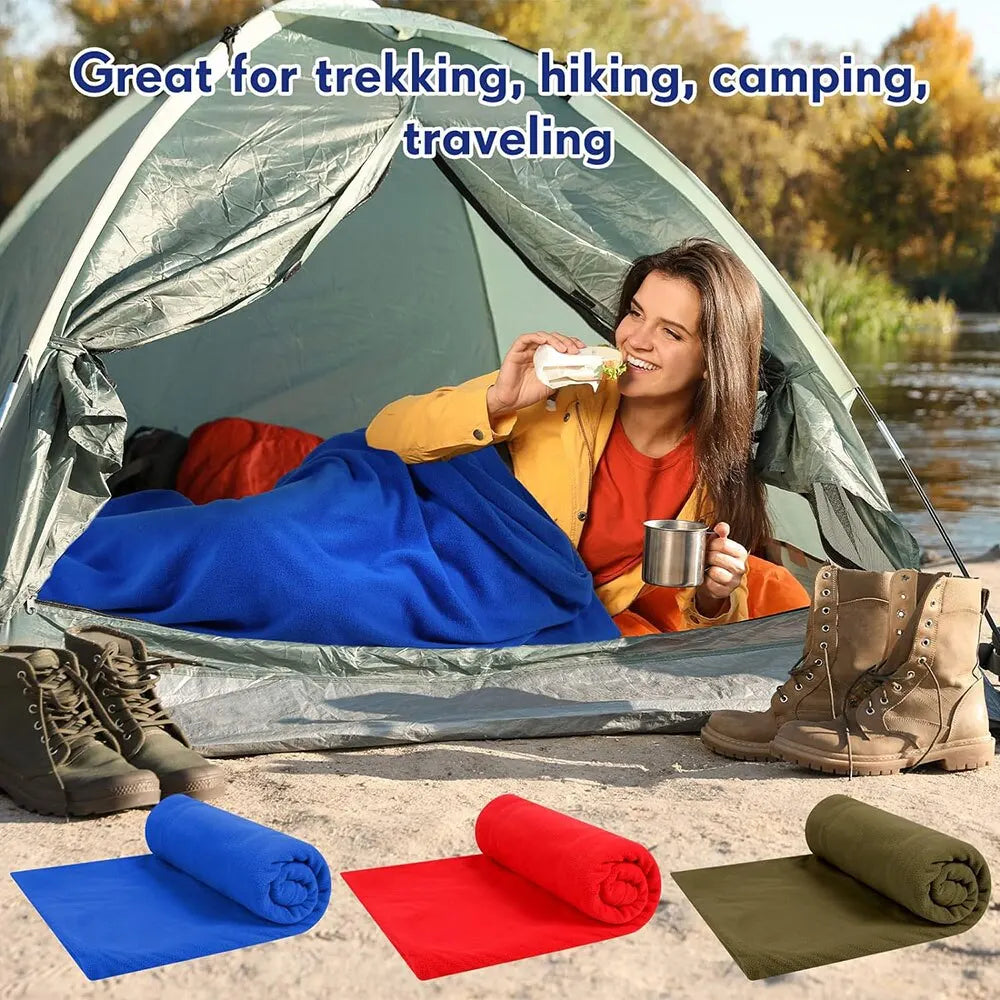 Portable Fleece Sleeping Bag Liner | Ultra-Light & Warm Travel Sheet