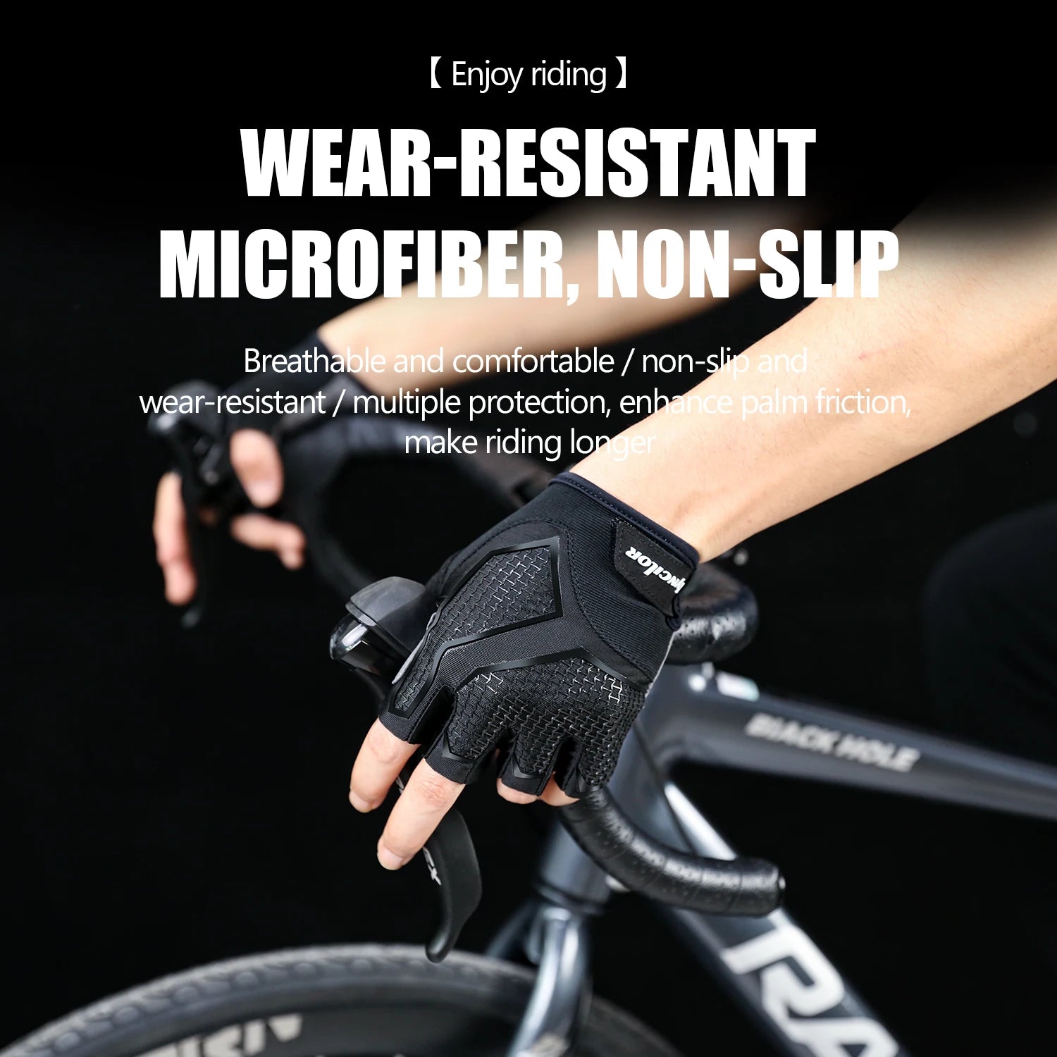 Half-Finger Cycling Gloves for Men & Women | Shock-Absorbing Liquid Silicone Bike & Fitness Gloves