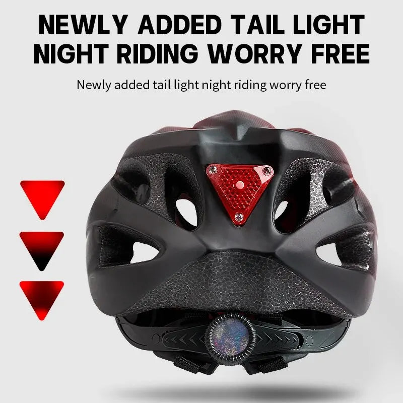 Bike Helmet with LED Tail Light | Adult Cycling Helmet