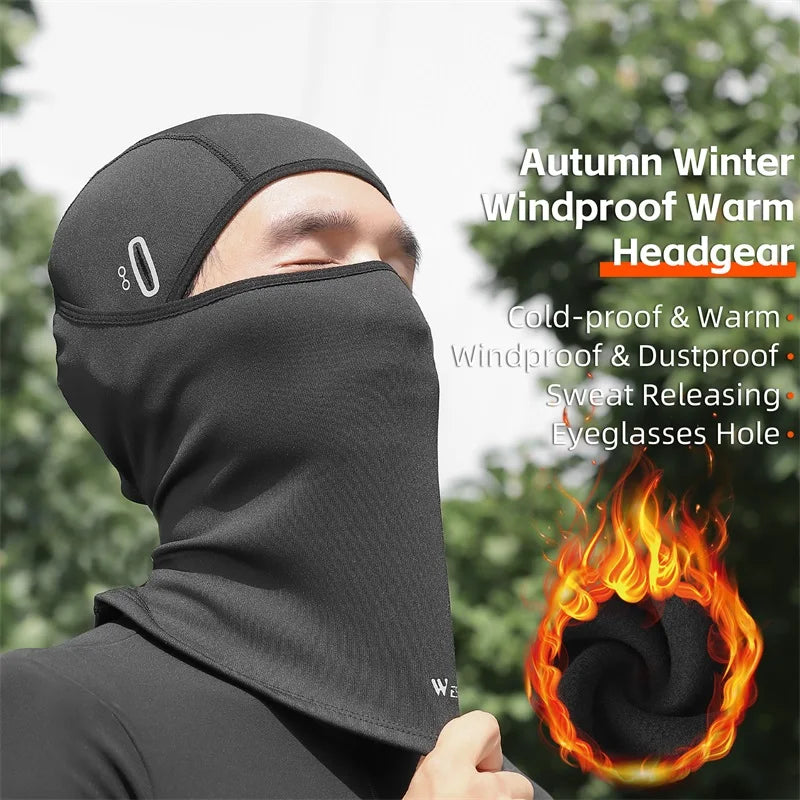 WEST BIKING Winter Warm Tactical Balaclava For Cycling Hiking Hat Motorcycle MTB Full Face Windproof  Mask Thermal Sport Gear