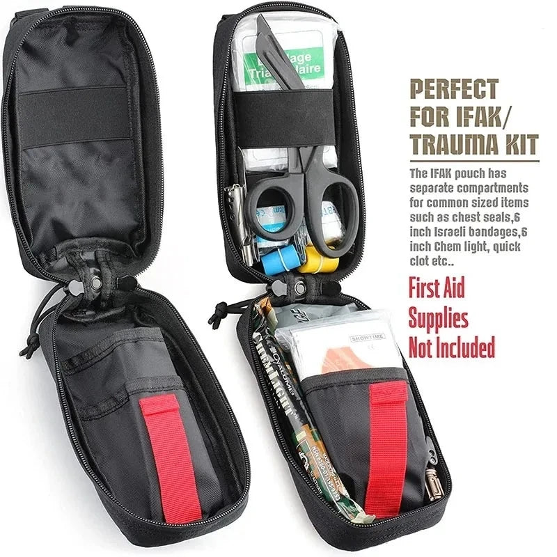 Hot Sale Trauma Survival Kit First Aid Medical Pouch Emergency Survival Gear and Equipment with Molle Car Travel Hiking