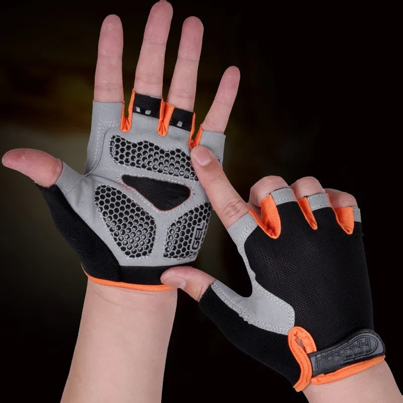 Cycling Gloves | Anti-Slip, Shock-Absorbing, Breathable Half-Finger Bike Gloves