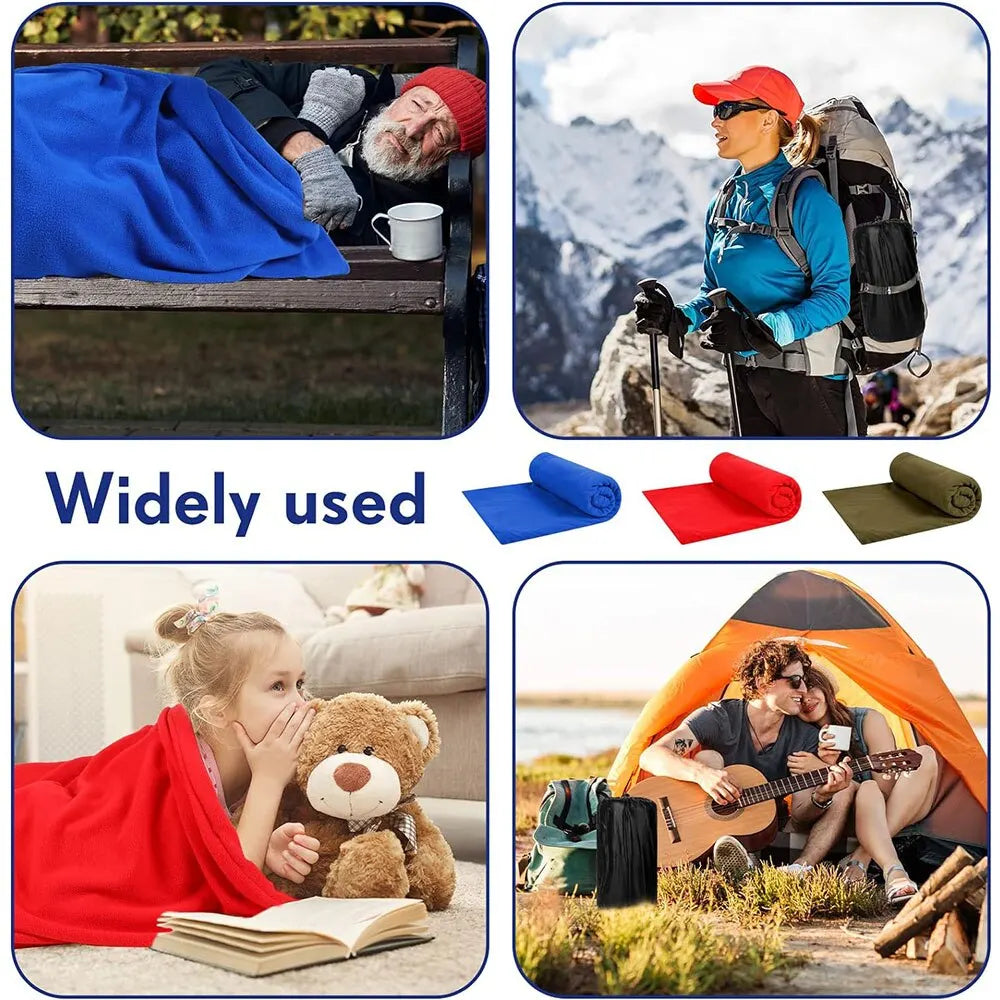 Portable Fleece Sleeping Bag Liner | Ultra-Light & Warm Travel Sheet