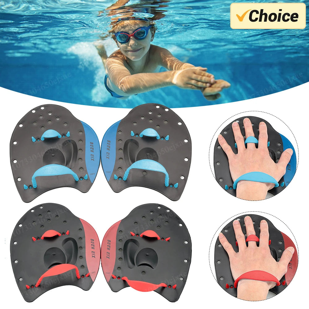 Swimming Paddles Fins Flippers Water Sport Hand Webbed Gloves for Adult Children Swimming Learning Equipment for Adults Children