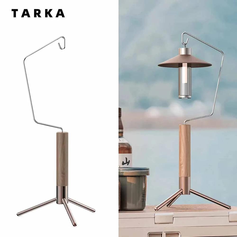 TARKA Camping Tabletop Lantern Stand Rack Detachable Light Stand Lantern Hangers Universal Desktop Lighting Hanging Hooks Racks