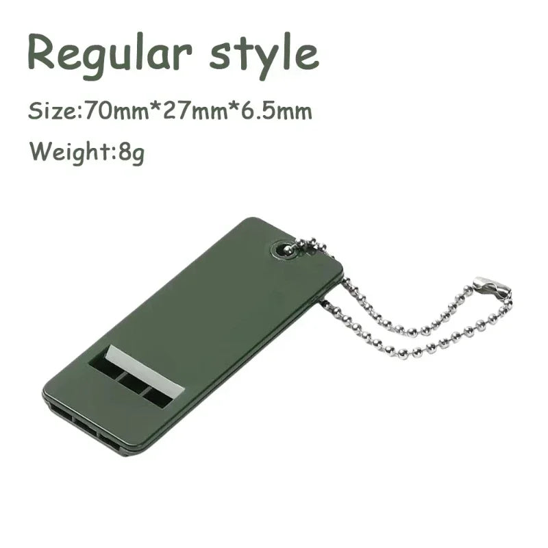 3-Frequency High-Decibel Survival Whistle | Portable Emergency Keychain for Outdoor Adventures