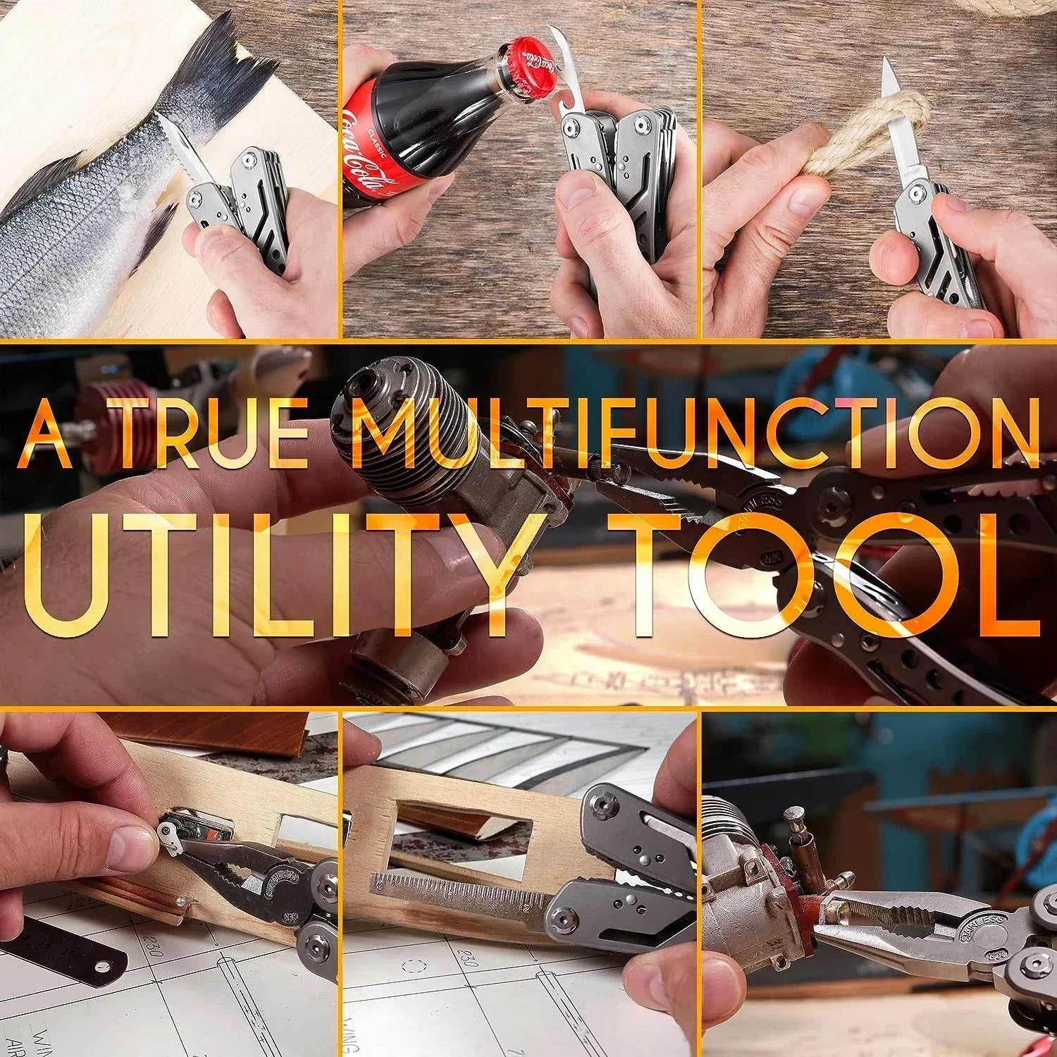 24-in-1 Multitool Pliers | Professional Multi-Tool for Survival, Camping, and Hunting | Perfect Gift for Men, Dad, Husband