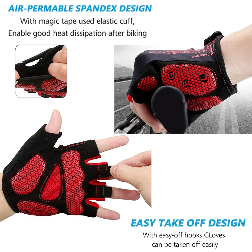 Breathable Cycling Gloves with 5MM Gel Padding