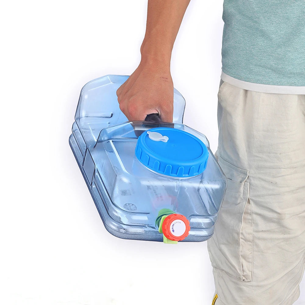 5.5L/10L Portable Outdoor Water Bucket with Faucet | Camping  Water Container