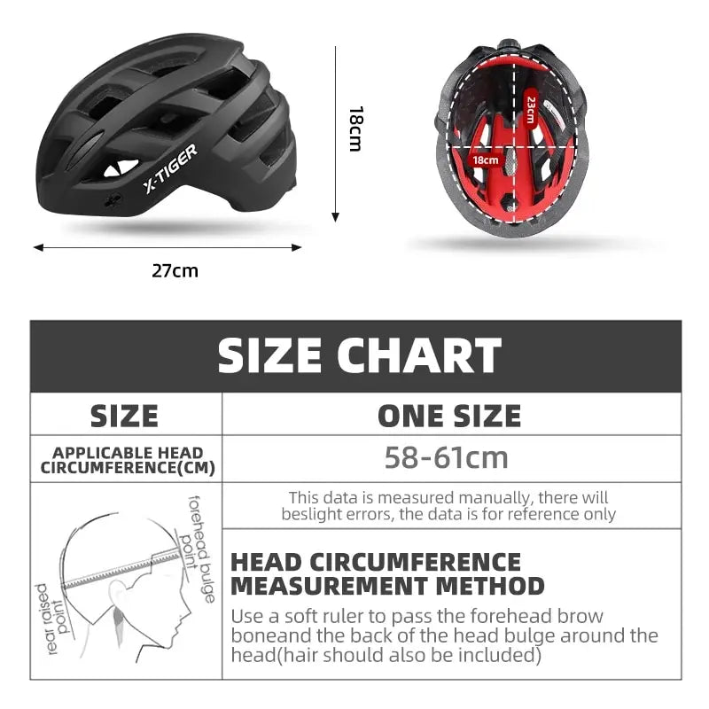 X-TIGER Outdoor Bicycle Helmet Integrally-molded Mountain Bike Helmet Ultralight Racing Cycling Helmet Cycling Equipment