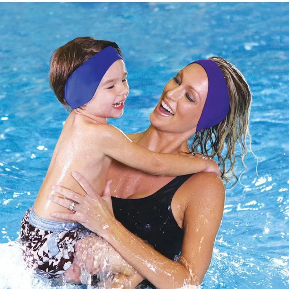 Adjustable Waterproof Swimming & Diving Ear Band with Earplugs | Kid’s Ear Protection