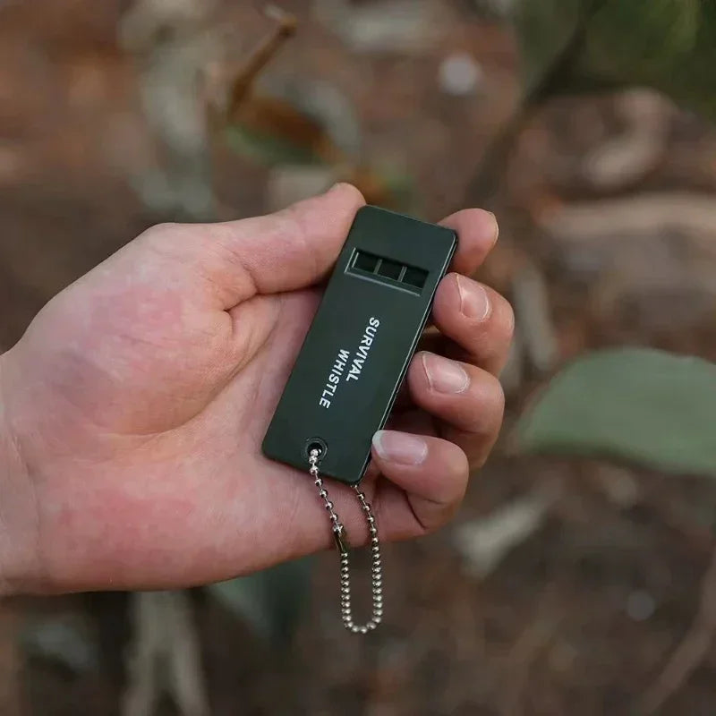 3-Frequency High-Decibel Survival Whistle | Portable Emergency Keychain for Outdoor Adventures